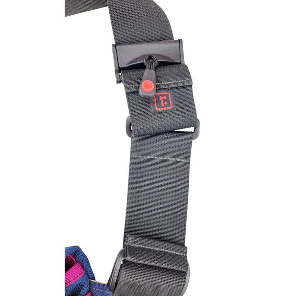 Rickshaw Small Zero Messenger Bag Adjustable Strap Blue Pink Canvas Francisco - Picture 5 of 12